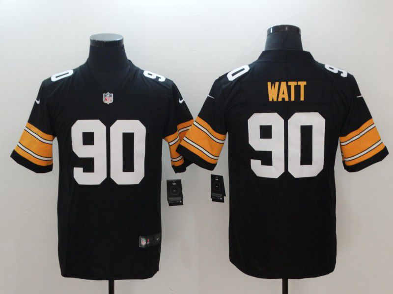 Men Pittsburgh Steelers 90 Watt Black Nike Vapor Untouchable Limited NFL Jerseys